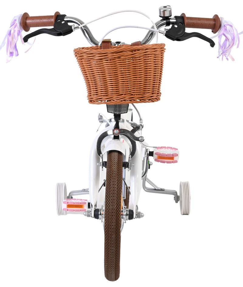Afbeelding laden in galerijviewer, Volare blossom kinderfiets - meisjes - 14 inch - wit - twee handremmen