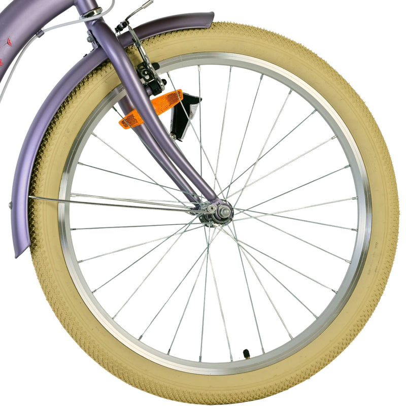 Afbeelding laden in galerijviewer, Volare blossom kinderfiets - meisjes - 24 inch - paars - twee handremmen