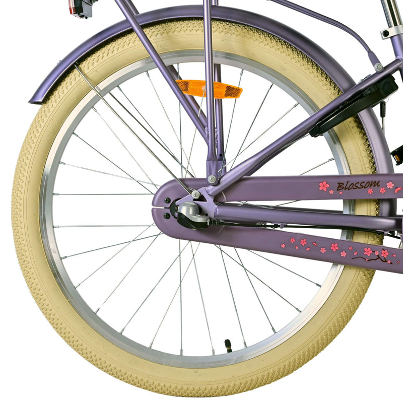 Afbeelding laden in galerijviewer, Volare blossom kinderfiets - meisjes - 24 inch - paars - 3 versnellingen