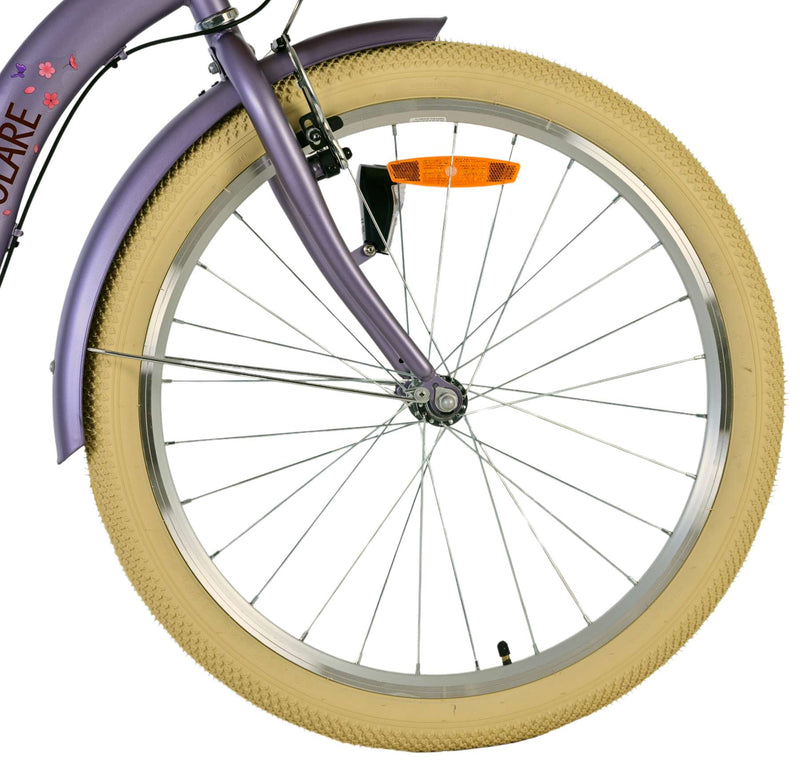 Afbeelding laden in galerijviewer, Volare blossom kinderfiets - meisjes - 24 inch - paars - 3 versnellingen