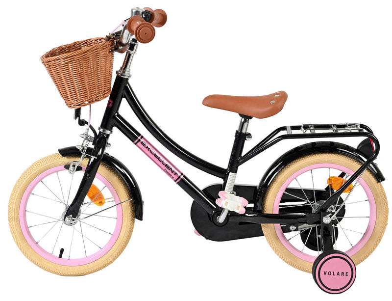 Afbeelding laden in galerijviewer, Volare excellent kinderfiets - meisjes - 14 inch - zwart
