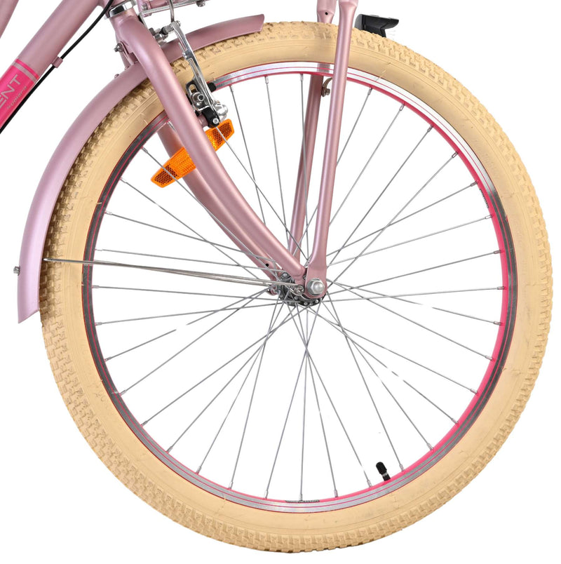 Afbeelding laden in galerijviewer, Volare excellent kinderfiets - meisjes - 24 inch - mat roze - 3 versnellingen