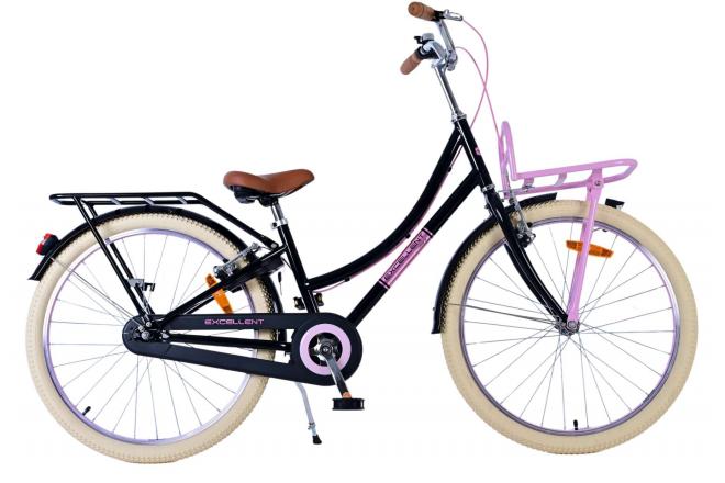 Load image into Gallery viewer, Volare Volare Kinderfiets Meisjes 24 inch Zwart Twee handremmen