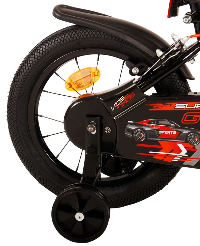 Load image into Gallery viewer, Volare Super GT Kinderfiets Jongens 14 inch Rood Twee handremmen