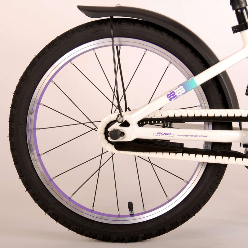 Load image into Gallery viewer, Volare Glamour Kinderfiets - Meisjes - 18 inch - Wit Mint Groen - Prime Collection