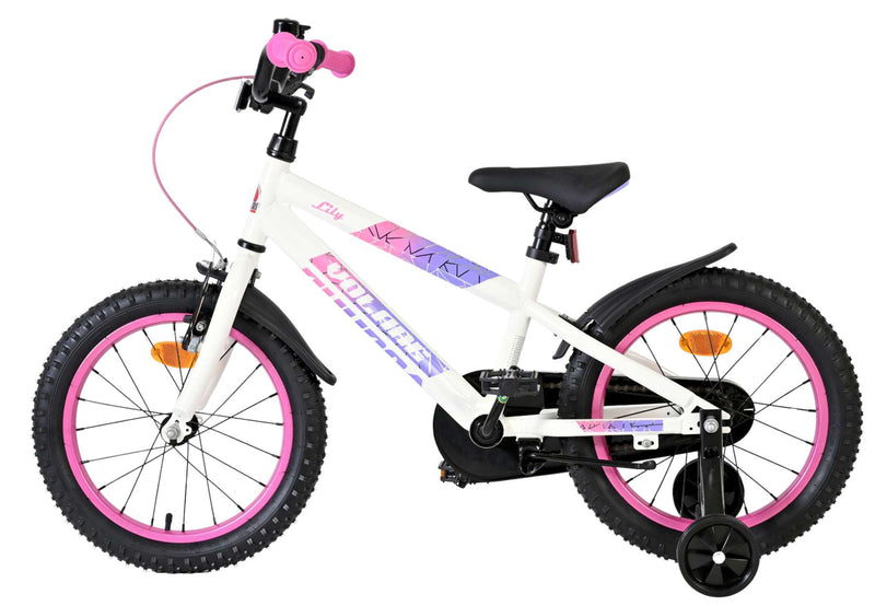 Load image into Gallery viewer, Volare lily kinderfiets - meisjes - 16 inch - wit roze paars