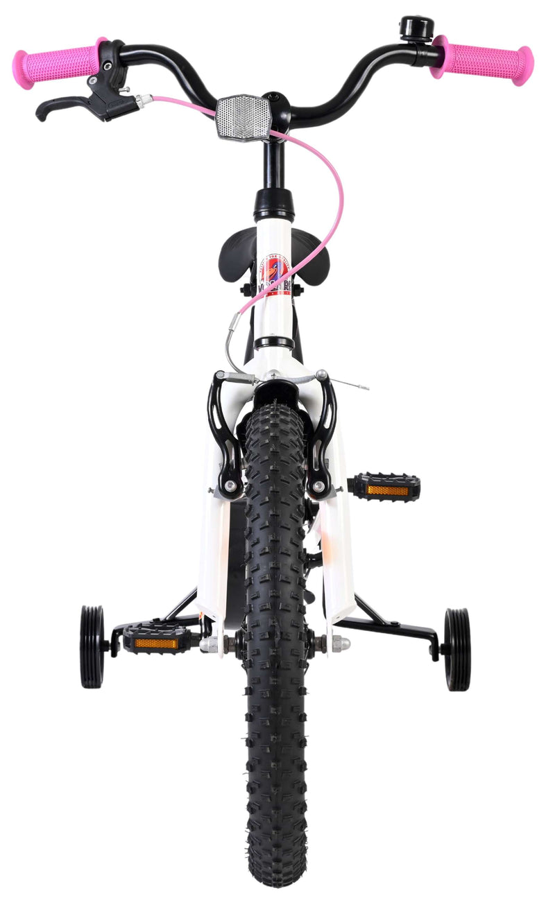 Load image into Gallery viewer, Volare lily kinderfiets - meisjes - 18 inch - wit roze paars - twee handremmen
