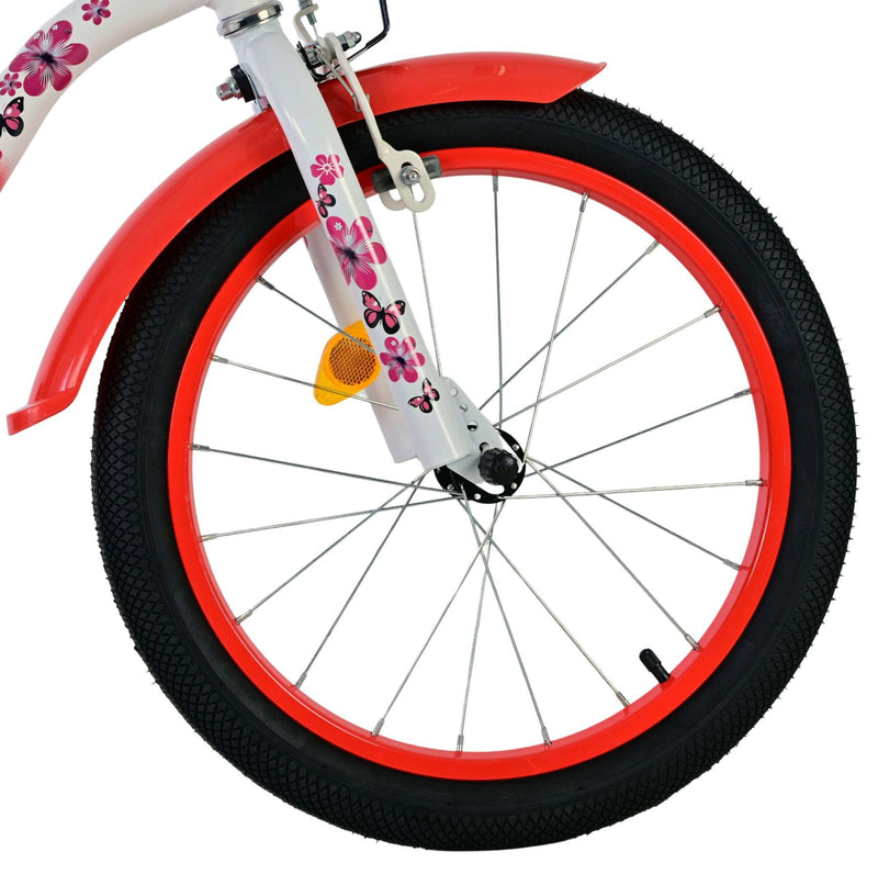 Afbeelding laden in galerijviewer, Volare lovely kinderfiets - meisjes - 18 inch - rood wit