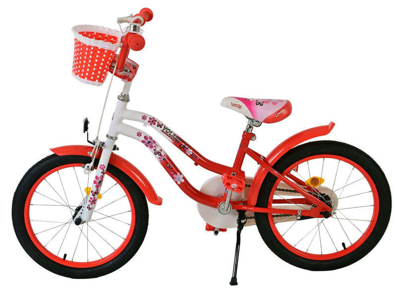 Load image into Gallery viewer, Volare lovely kinderfiets - meisjes - 18 inch - rood wit