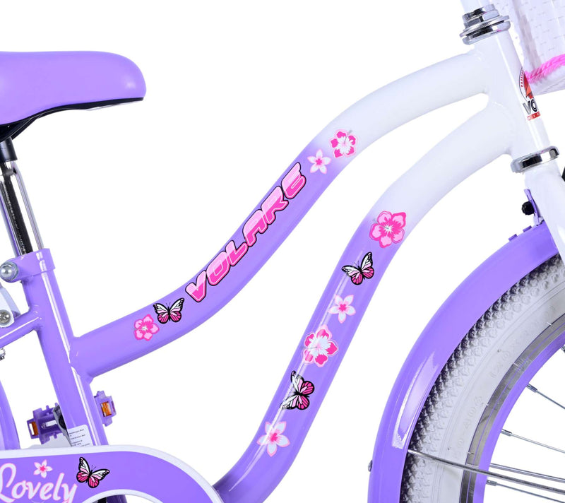 Afbeelding laden in galerijviewer, Volare lovely kinderfiets - meisjes - 20 inch - paars