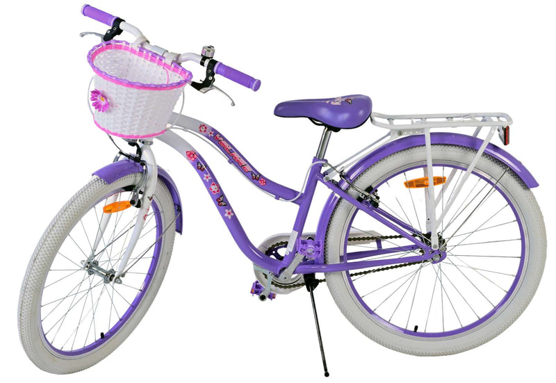 Afbeelding laden in galerijviewer, Volare lovely kinderfiets - meisjes - 24 inch - paars - twee handremmen