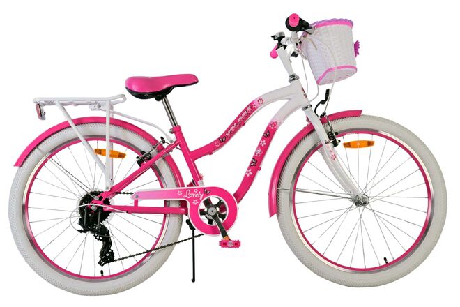 Load image into Gallery viewer, Volare lovely kinderfiets - meisjes - 24 inch - roze - 7 versnellingen