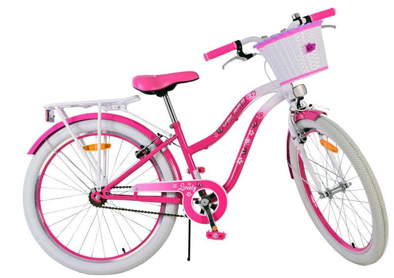 Load image into Gallery viewer, Volare lovely kinderfiets - meisjes - 24 inch - roze - twee handremmen