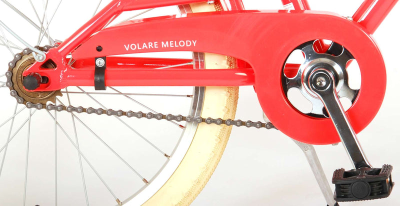 Load image into Gallery viewer, Volare Melody Kinderfiets Meisjes 20 inch Koraal Rood Twee Handremmen Prime Collection