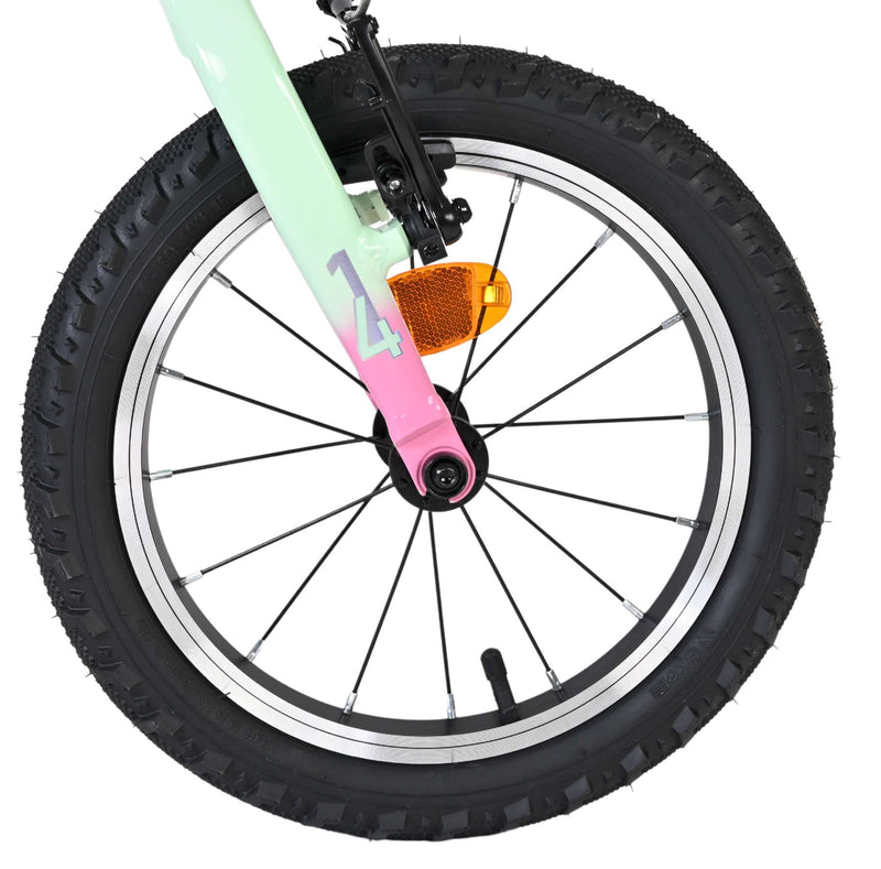 Load image into Gallery viewer, Volare milano kinderfiets - meisjes - 14 inch - mintgroen - twee handremmen