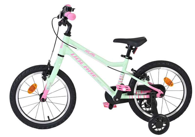 Load image into Gallery viewer, Volare milano kinderfiets - meisjes- 16 inch - mintgroen - twee handremmen