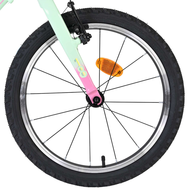 Load image into Gallery viewer, Volare milano kinderfiets - meisjes - 18 inch - mintgroen - 6 speed - twee handremmen
