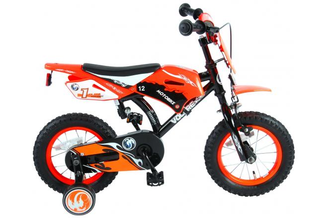 Load image into Gallery viewer, Volare Motorbike Kinderfiets Jongens 12 inch Oranje 95% afgemonteerd
