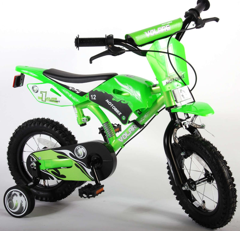 Load image into Gallery viewer, Volare Motorbike Kinderfiets Jongens 12 inch Groen Twee handremmen