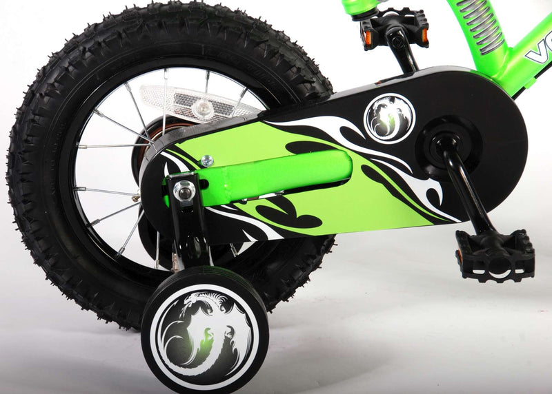 Load image into Gallery viewer, Volare Motorbike Kinderfiets Jongens 12 inch Groen Twee handremmen