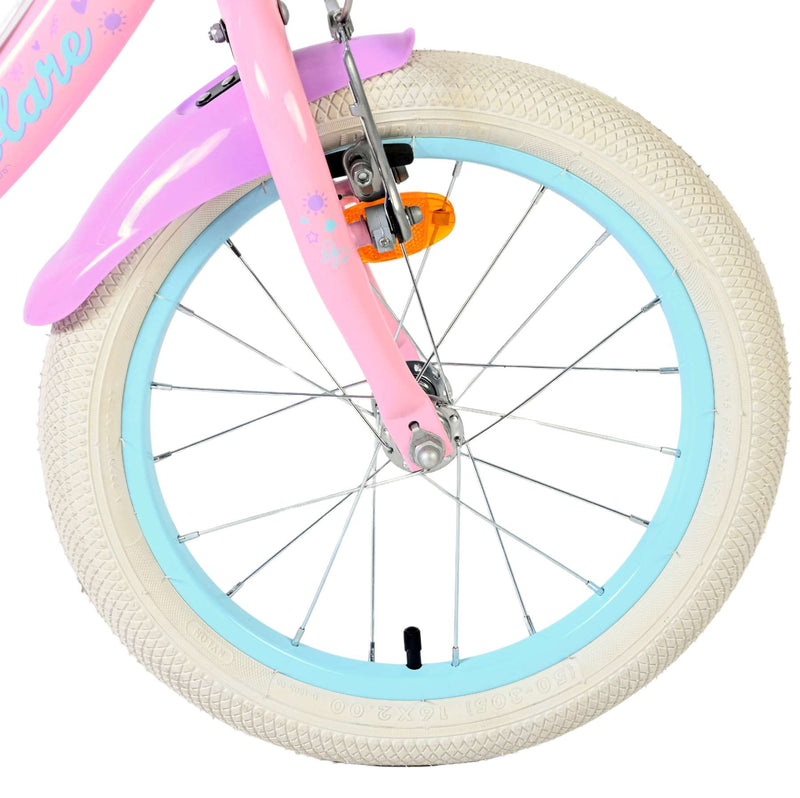 Afbeelding laden in galerijviewer, Volare olivia kinderfiets - meisjes - 16 inch - roze - twee handremmen