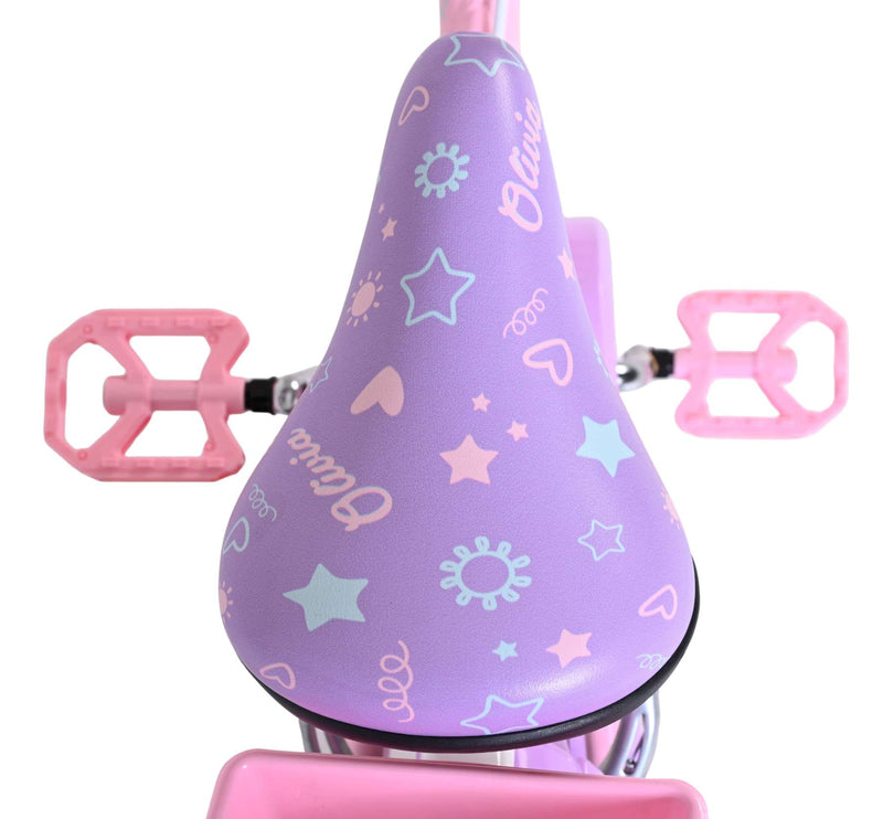 Afbeelding laden in galerijviewer, Volare olivia kinderfiets - meisjes - 16 inch - roze - twee handremmen