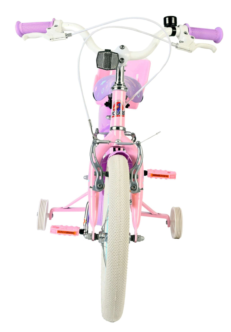 Afbeelding laden in galerijviewer, Volare olivia kinderfiets - meisjes - 16 inch - roze - twee handremmen