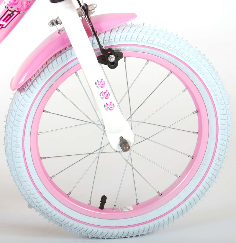 Load image into Gallery viewer, Volare Rose Kinderfiets - Meisjes - 16 inch - Roze Wit - 95% afgemonteerd