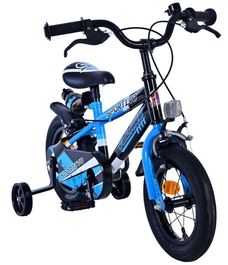 Load image into Gallery viewer, Volare sportivo kinderfiets - jongens - 12 inch - blauw zwart - twee handremmen