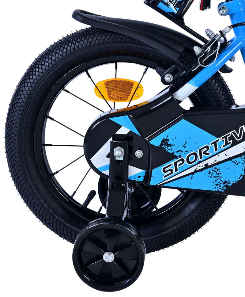 Load image into Gallery viewer, Volare sportivo kinderfiets - jongens - 14 inch - blauw zwart - twee handremmen