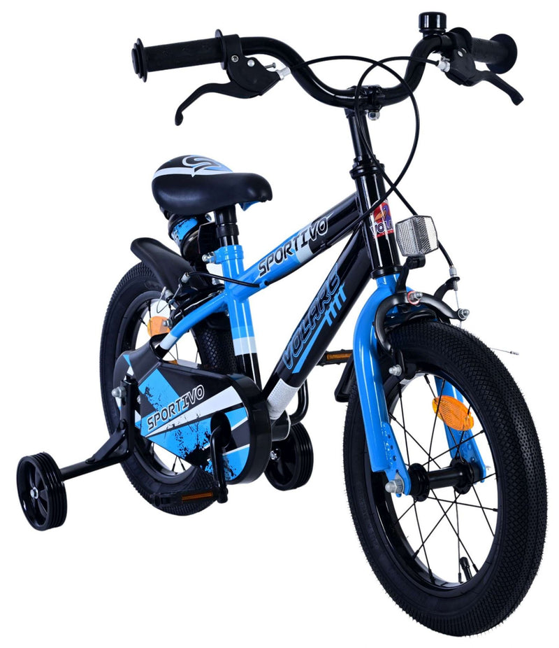 Load image into Gallery viewer, Volare sportivo kinderfiets - jongens - 14 inch - blauw zwart - twee handremmen