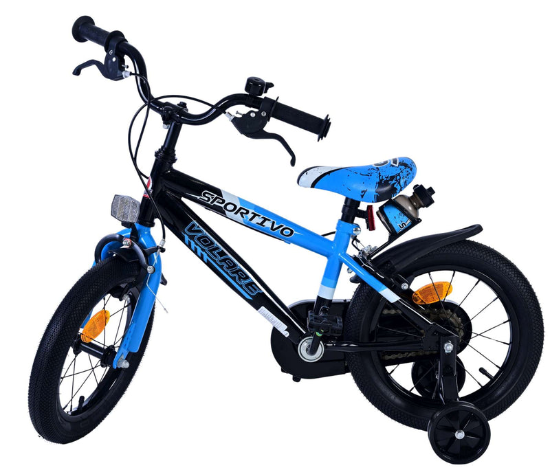 Load image into Gallery viewer, Volare sportivo kinderfiets - jongens - 14 inch - blauw zwart - twee handremmen