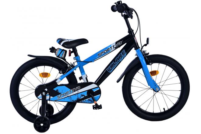 Load image into Gallery viewer, Volare sportivo kinderfiets - jongens - 18 inch - blauw zwart - twee handremmen