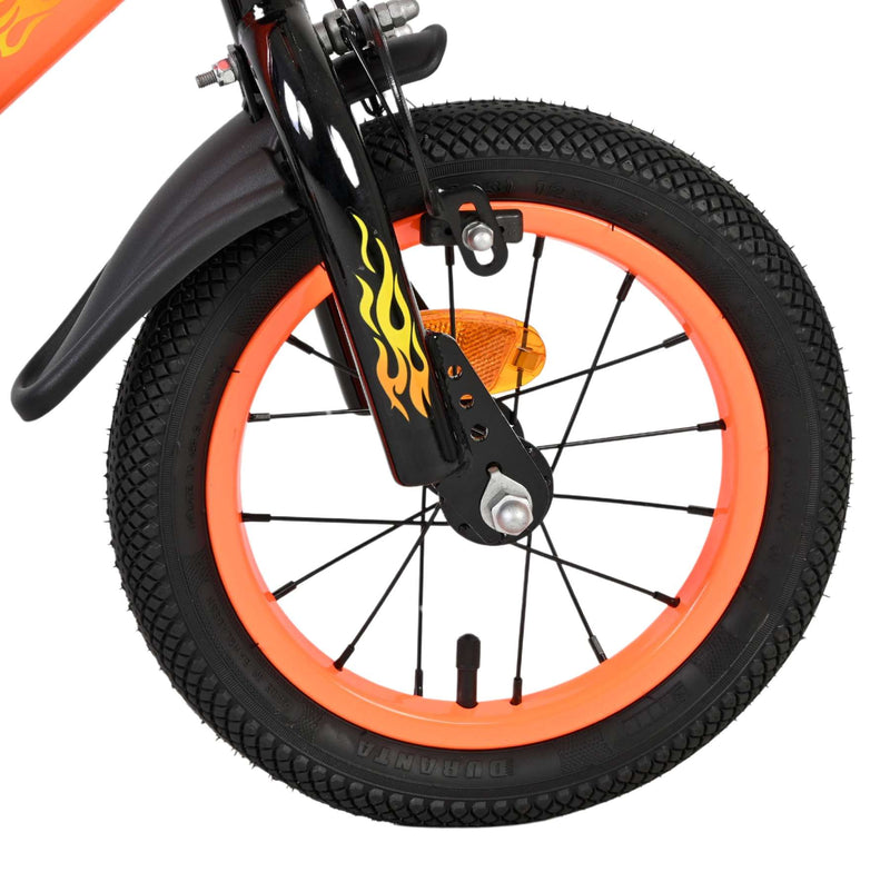 Load image into Gallery viewer, Volare strike kinderfiets - jongens - 12 inch - zwart oranje - twee handremmen