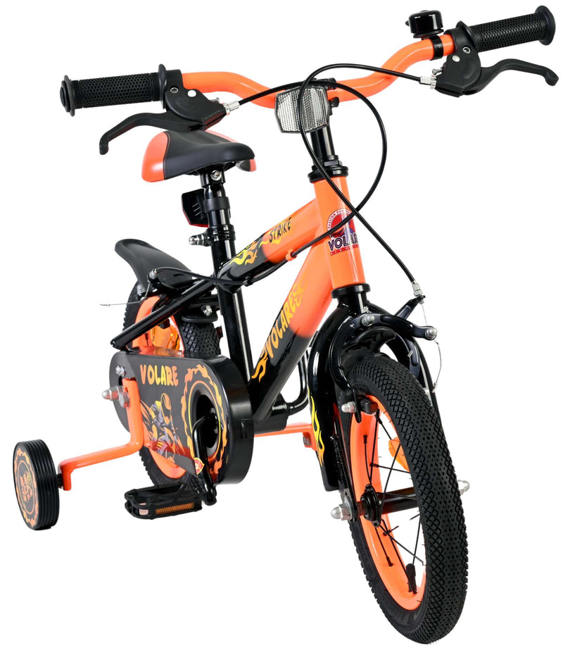 Load image into Gallery viewer, Volare strike kinderfiets - jongens - 12 inch - zwart oranje - twee handremmen