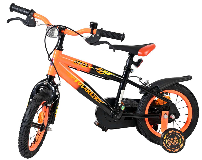 Load image into Gallery viewer, Volare strike kinderfiets - jongens - 12 inch - zwart oranje - twee handremmen