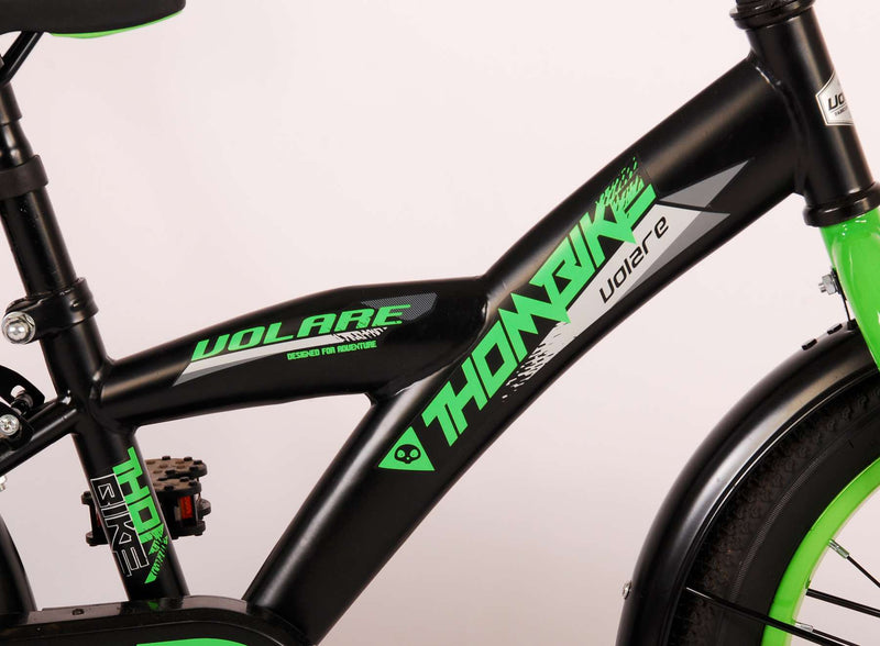 Load image into Gallery viewer, Volare Thombike Kinderfiets - Jongens - 16 inch - Zwart Groen