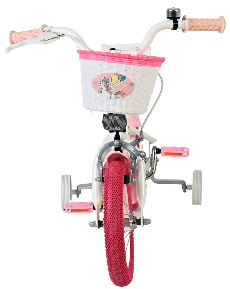 Afbeelding laden in galerijviewer, Volare unicorn kinderfiets - meisjes - 12 inch - wit