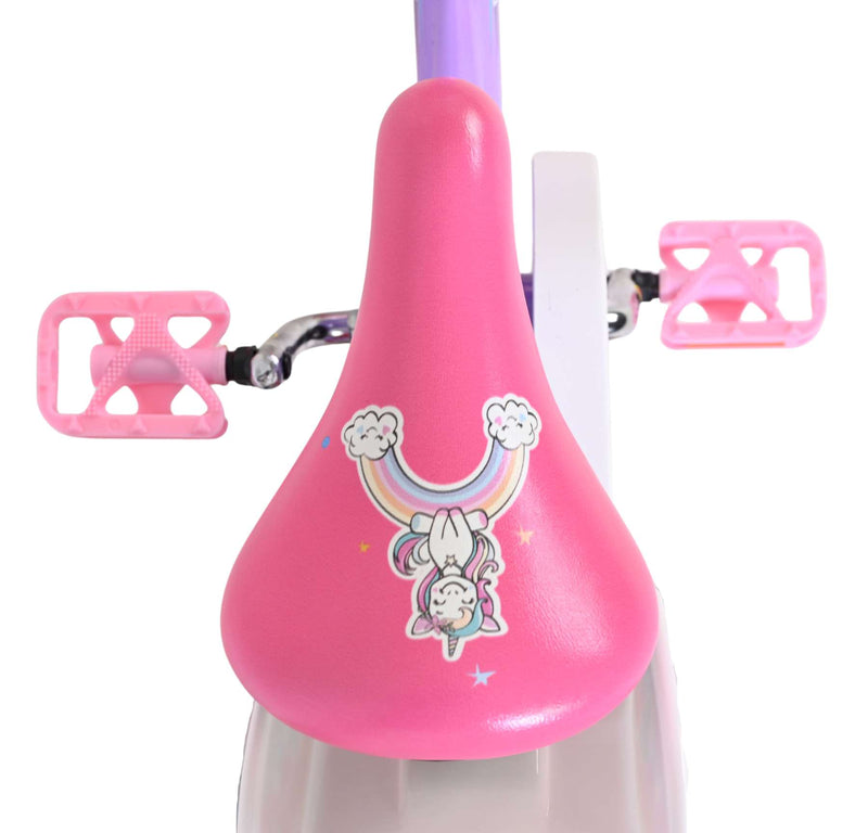 Afbeelding laden in galerijviewer, Volare unicorn kinderfiets - meisjes - 14 inch - paars