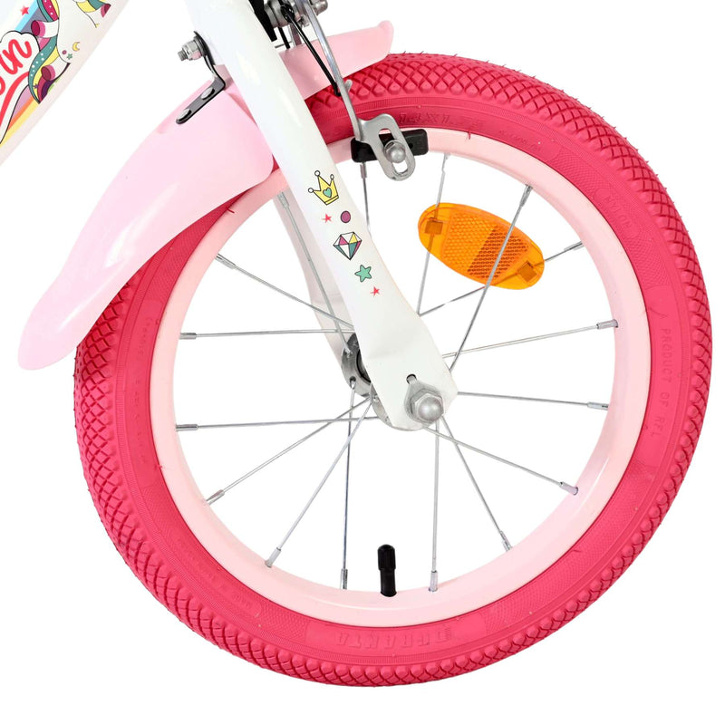 Load image into Gallery viewer, Volare unicorn kinderfiets - meisjes - 14 inch - wit