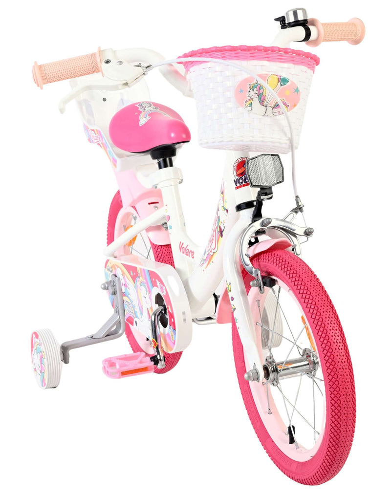 Load image into Gallery viewer, Volare unicorn kinderfiets - meisjes - 14 inch - wit