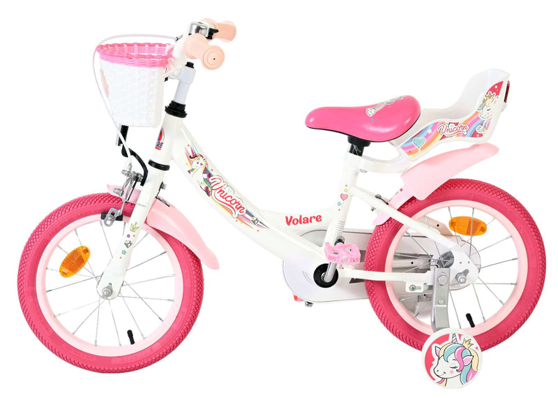 Load image into Gallery viewer, Volare unicorn kinderfiets - meisjes - 14 inch - wit