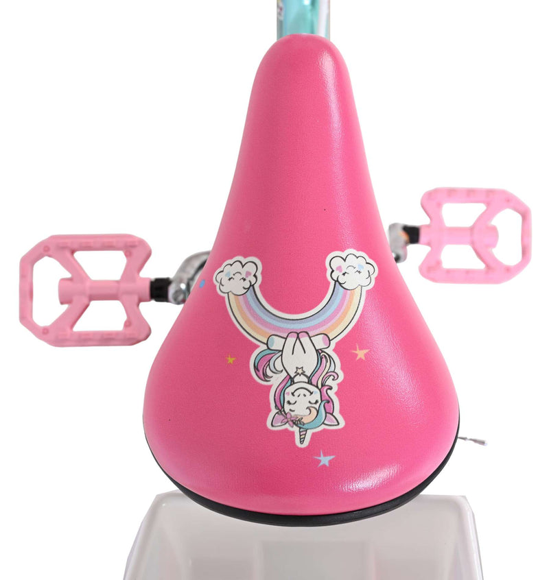Afbeelding laden in galerijviewer, Volare unicorn kinderfiets - meisjes - 16 inch - groen - twee handremmen