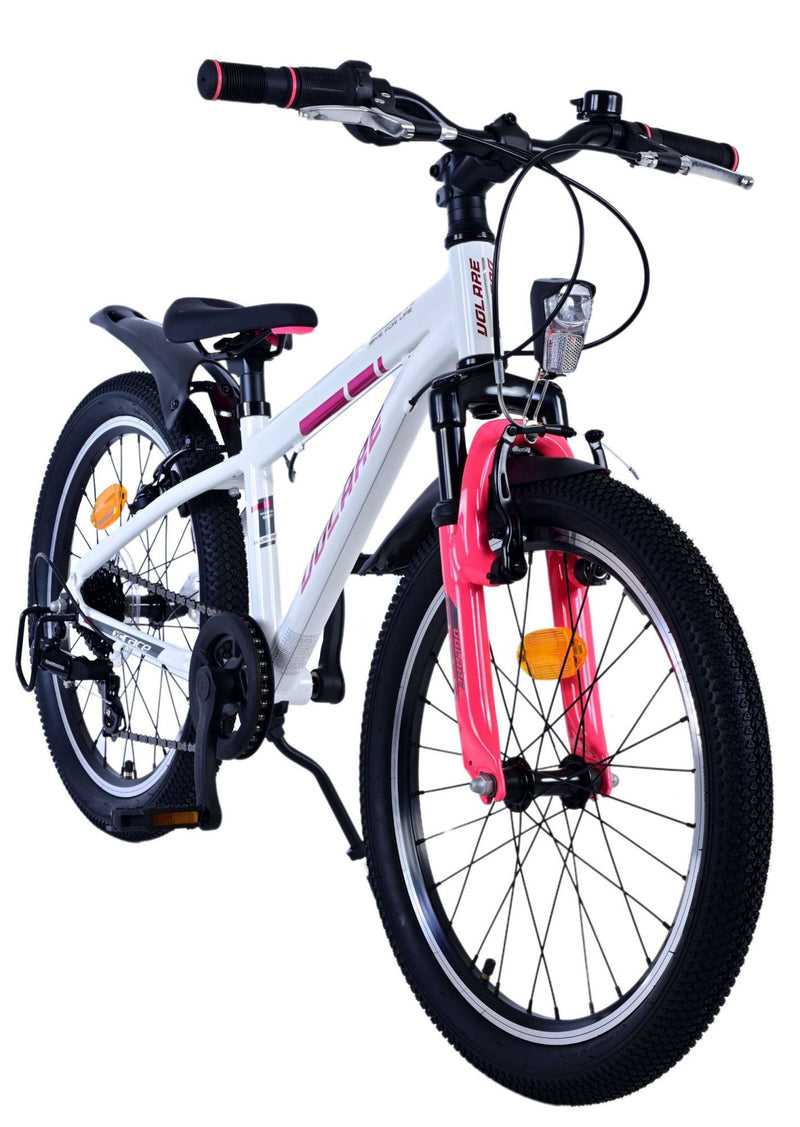 Load image into Gallery viewer, Volare xc race kinderfiets - 20 inch - wit roze - 7 speed