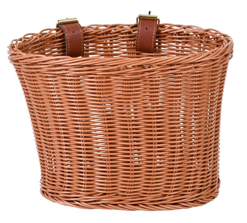 Afbeelding laden in galerijviewer, Volare rieten mandje middel met riempjes voor 16-20 inch