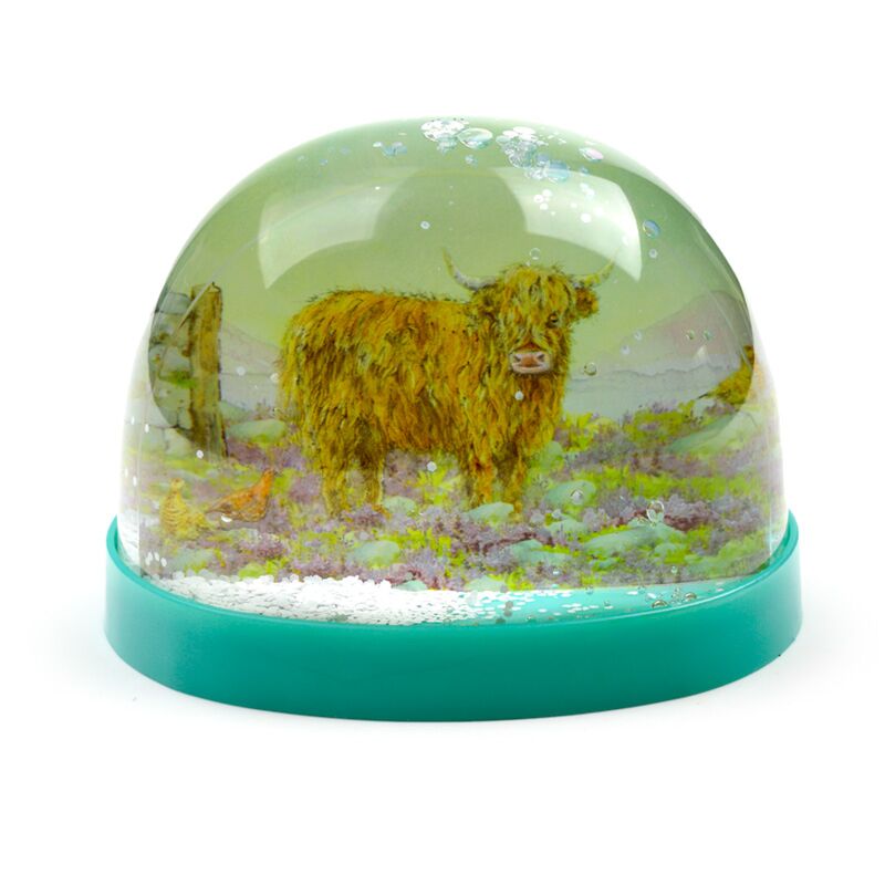 Afbeelding laden in galerijviewer, Jan pashley highland coo koe large glitter sneeuwbol