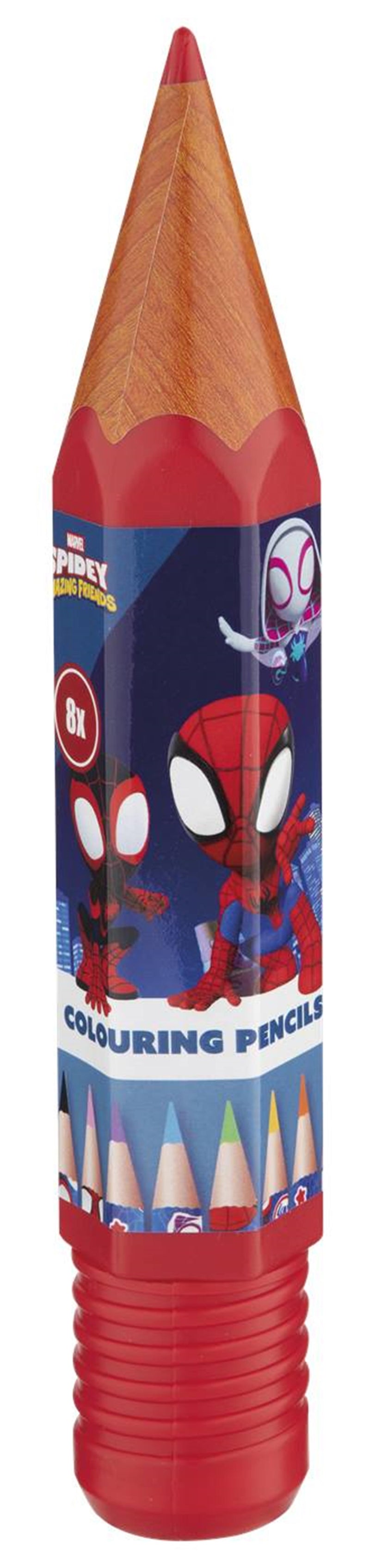 Load image into Gallery viewer, Disney spidey stitch frozen 8 kleurpotloden in potloodverpakking