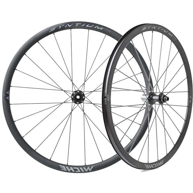 Afbeelding laden in galerijviewer, Miche wielset syntium aero tubeless shimano passing