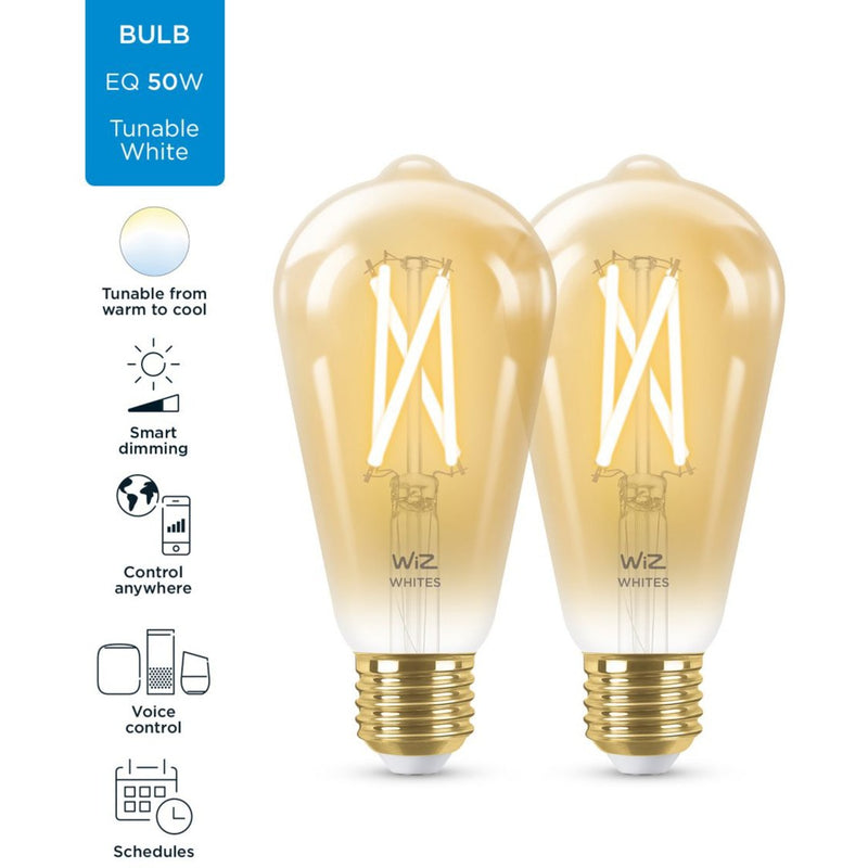 Load image into Gallery viewer, WiZ WiZ Filament amber ST64 E27 x2