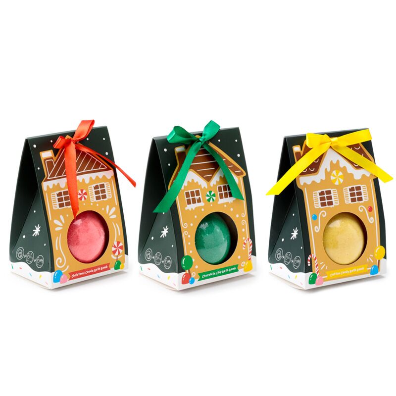 Afbeelding laden in galerijviewer, Bruisbal gift box - kerstmis gemberkoekjes